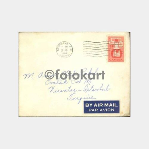 1953 Kanada Damgalı Pullu Zarf