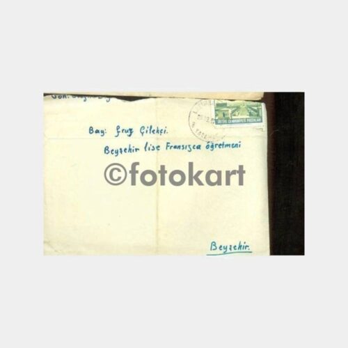 1963 Kazımkarabekir Karaman Posta Damgalı Zarf