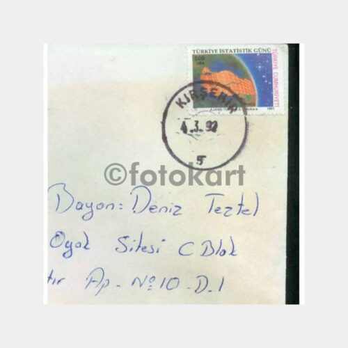 1992 Kırşehir Posta Damgalı Zarf