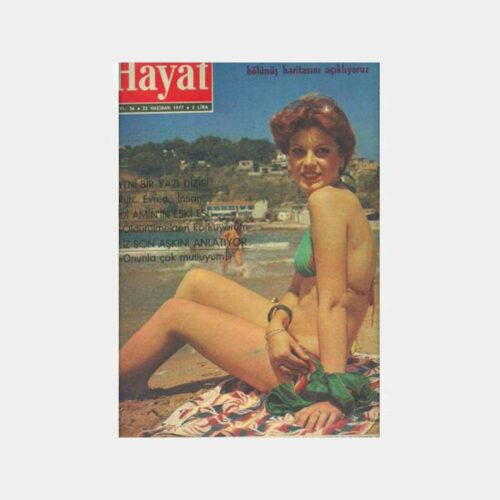 Hayat Dergisi, 1977 No. 26 Mine Koldaş Kıbrıs Haritası