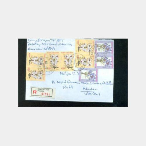2001 Saruhanlı Paşaköy Posta Damgalı Zarf