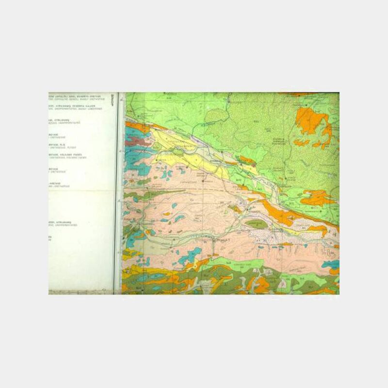 1962 Samsun Giresun Jeoloji Haritası