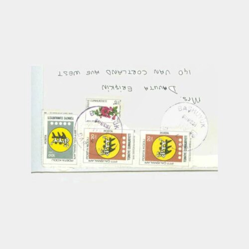 1985 Başhüyük Sarayönü Konya Damgalı Zarf