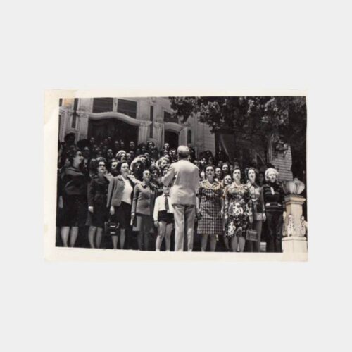 1975 Çamlıca Kız Lisesi Spor Bayramı Konulu Fotoğraf