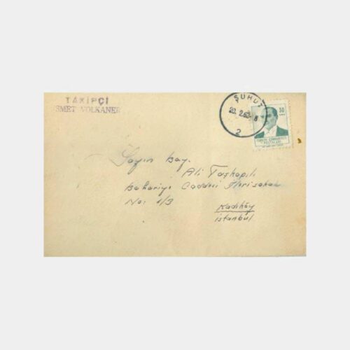 1962 Afyon Şuhut Posta Damgalı Zarf
