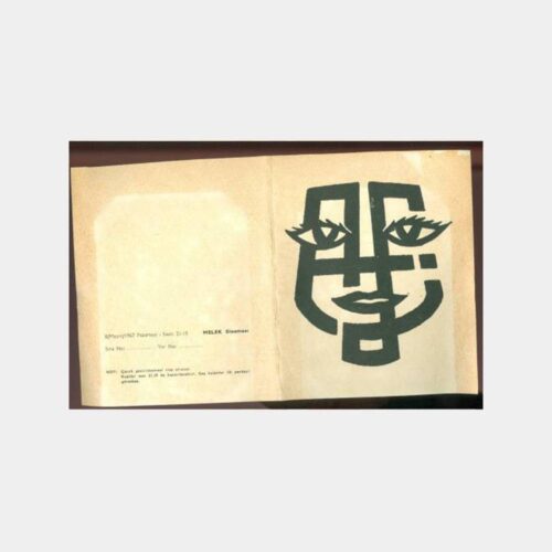 1967 Adapazarı Lisesi Tiyatro Kolu Davetiyesi