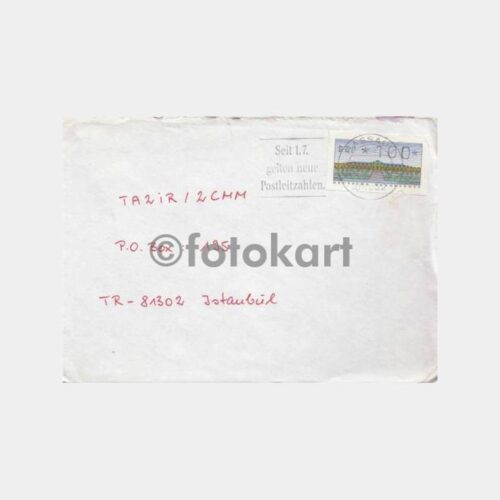 1994 Almanya Pullu Damgalı Zarf