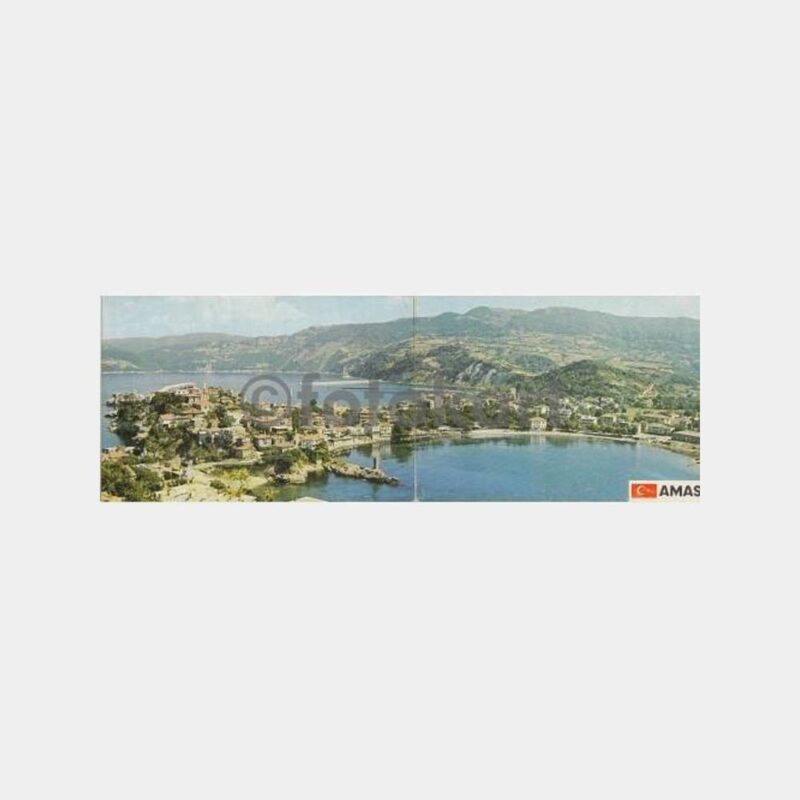 1980 Amasra Genel Panoramik Kartpostal