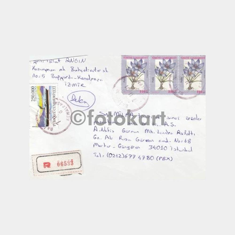 2001 Bağyurdu Kemalpaşa Posta Damgalı Zarf