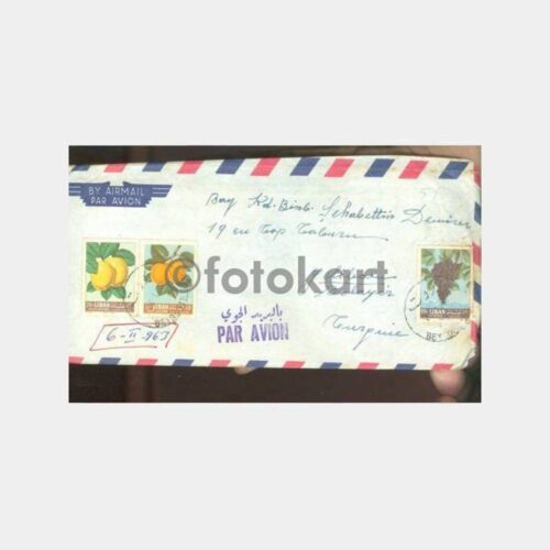 1963 Lübnan Beyrut Posta Damgalı Zarf