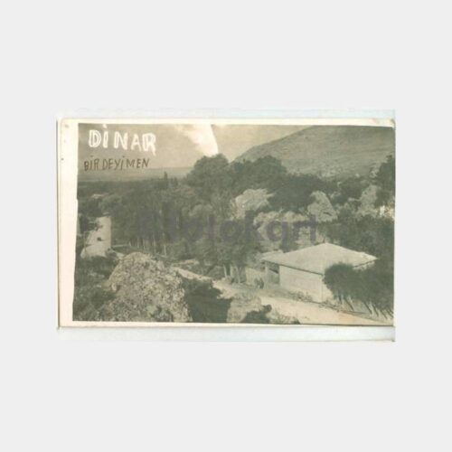 1929 Afyon Dinar Görünüş Kartpostal - Değirmen