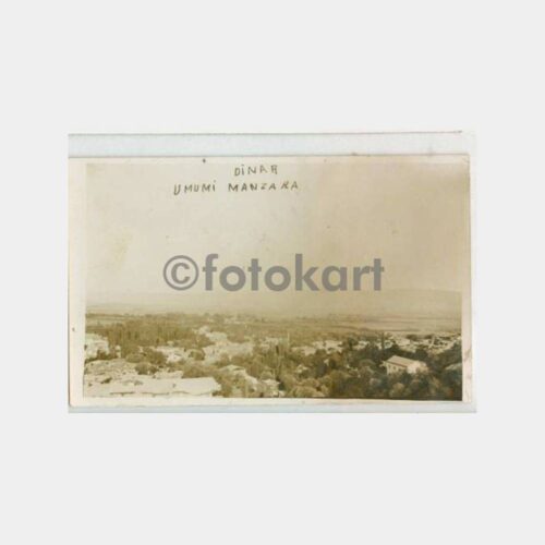 1929 Afyon Dinar Görünüş Kartpostal - Genel