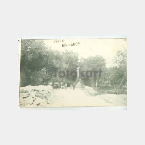 1929 Afyon Dinar Görünüş Kartpostal - Bir Cadde