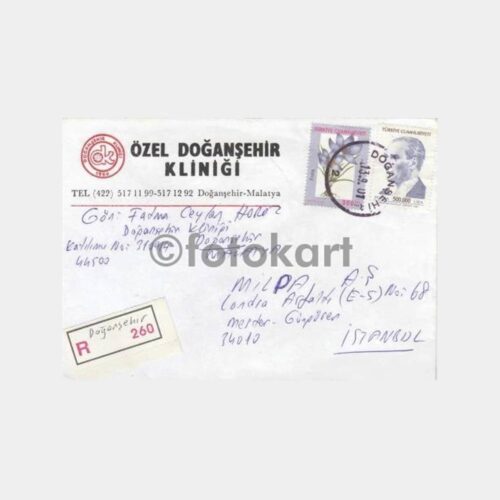 Doğanşehir Posta Damgalı Zarf