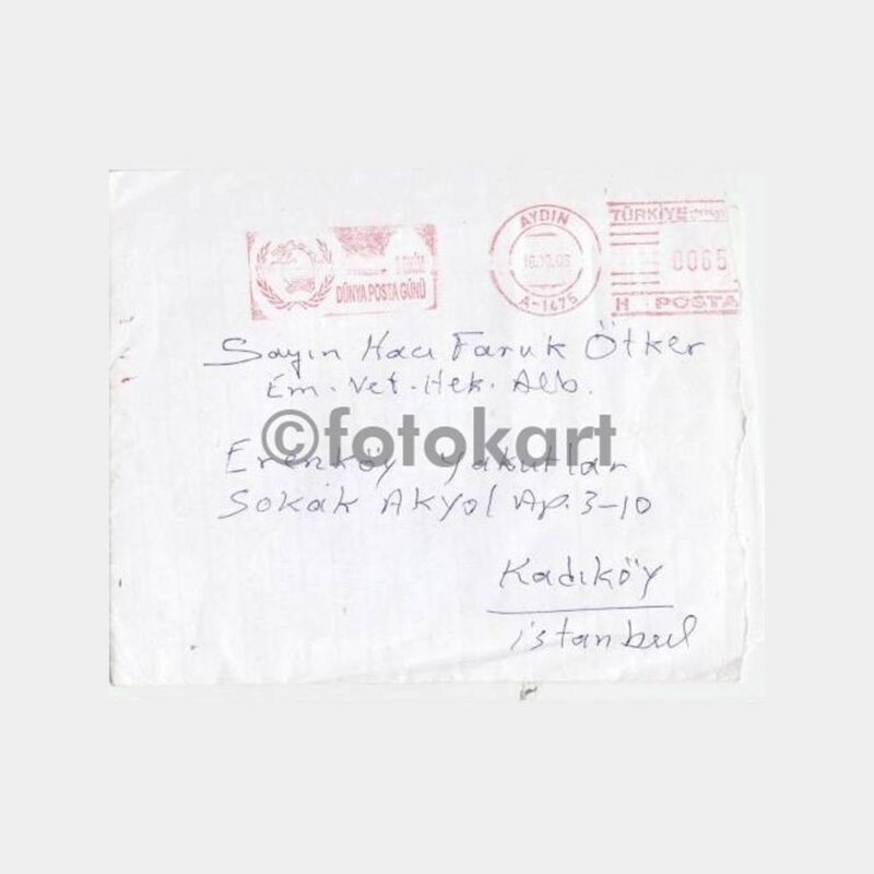 2008 Dünya Posta Günü Flam Damgalı Zarf