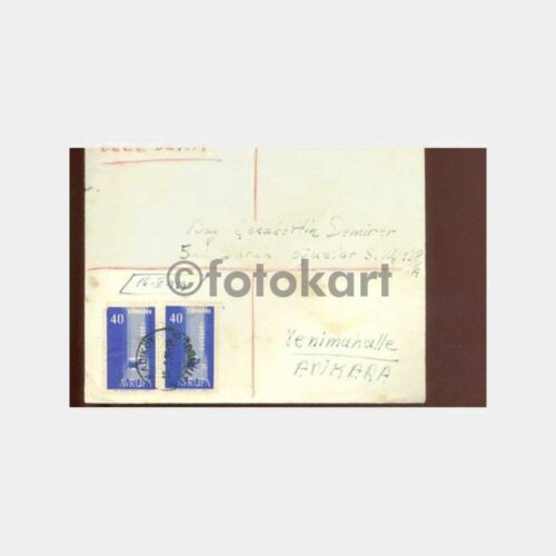 1959 T.C. Europa Pullu Damgalı Zarf