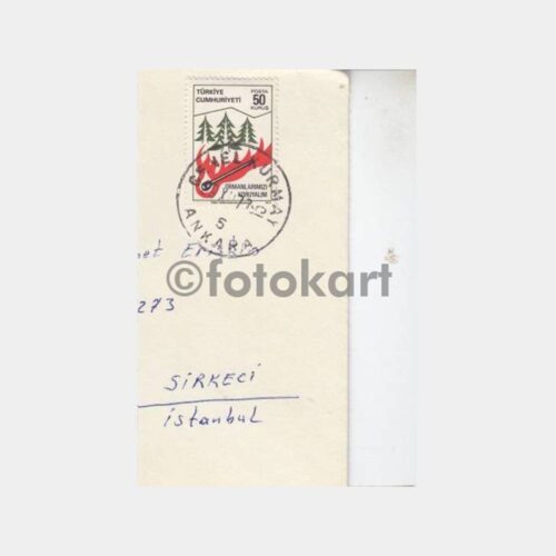 1977 Ankara Genelkurmay Posta Damgalı Zarf