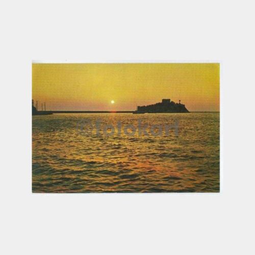 Kuşadası Güvercinada Gün Batımı Kartpostal