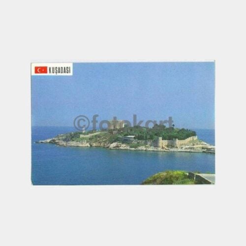 Kuşadası Güvercinada Feneri Kartpostal