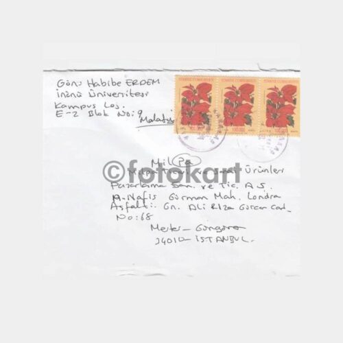 2001 Karakaş Malatya Posta Damgalı Zarf