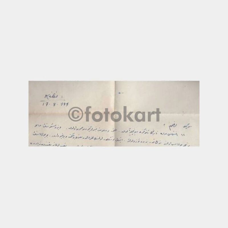 1945 Kilis Damgalı Zarf Mektup - Görsel 3
