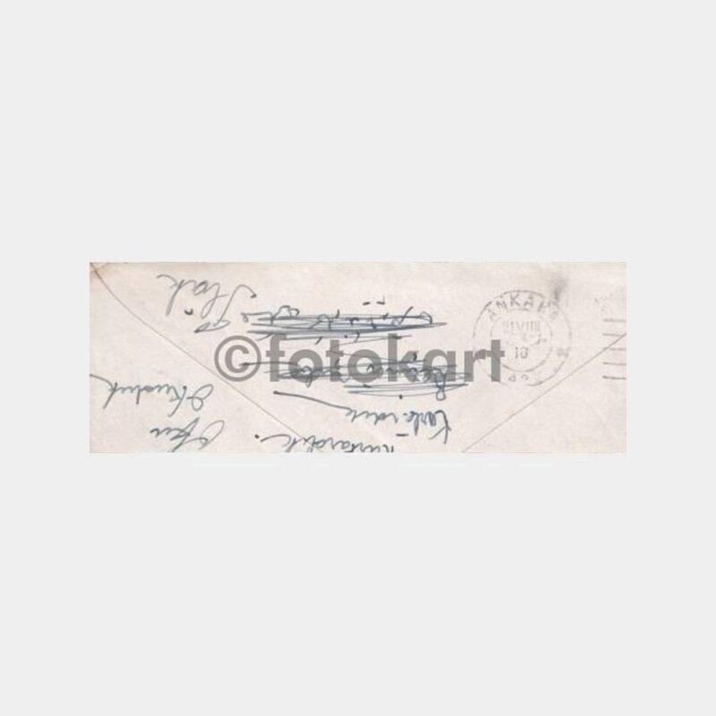 1945 Kilis Damgalı Zarf Mektup - Görsel 2
