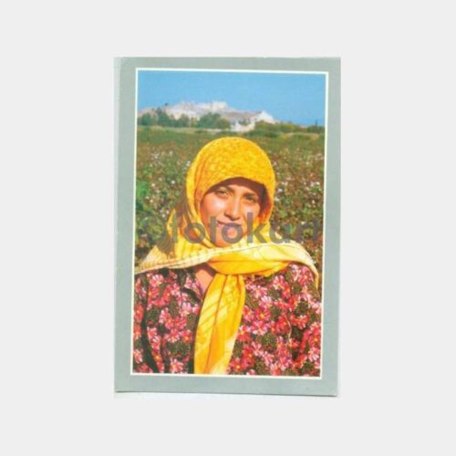 1980 Kuşadası Köylü Kız Görünüş Kartpostal