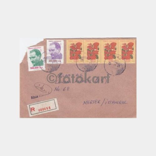 2001 Küre Posta Damgalı Zarf