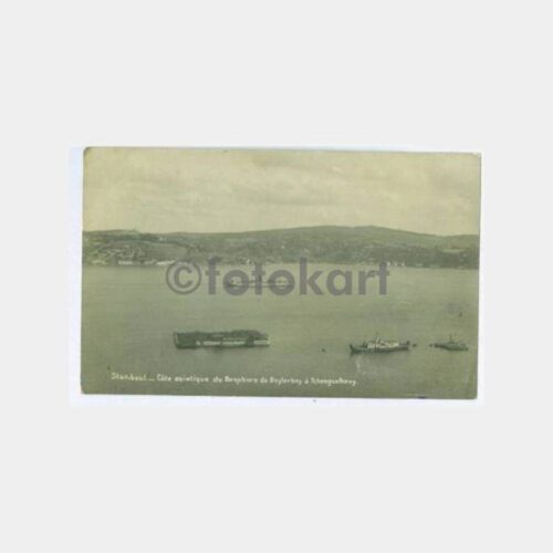 Boğaziçi Kuruçeşme Adası Vapur Gemi Görünüş Kartpostal