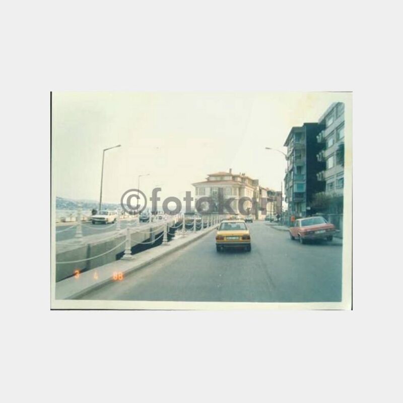 1988 Boğaziçi Kuruçeşme Kazıklı Yol Fotoğraf