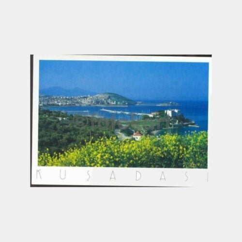 1990 Kuşadası Genel Görünüş Kartpostal