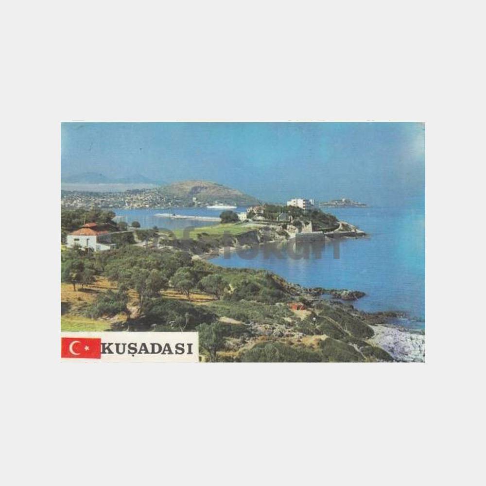 1980 Kuşadası Genel Görünüş Kartpostal