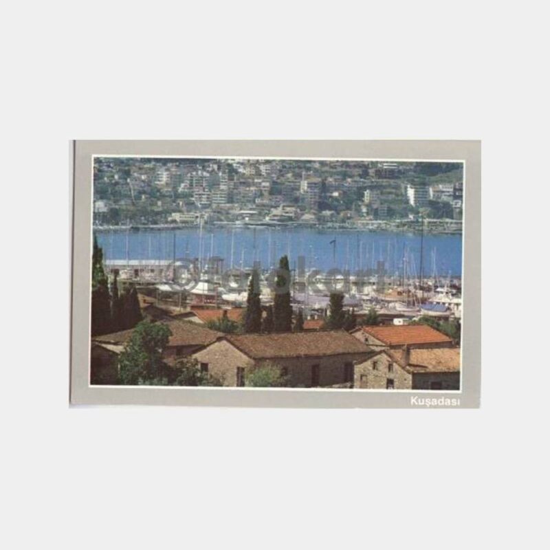 1986 Kuşadası Liman Görünüş Kartpostal