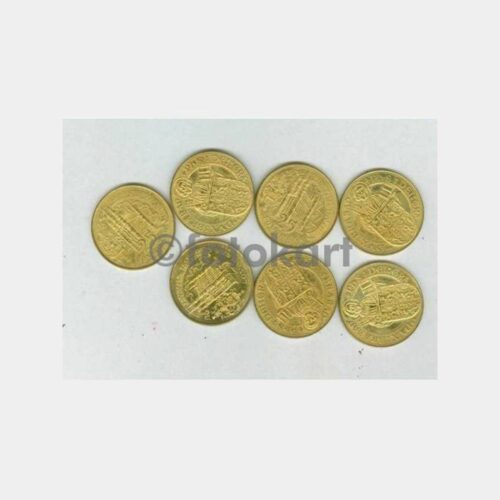 Belçika 25 Lovenaar Jetonlar Lotu - 7 Adet