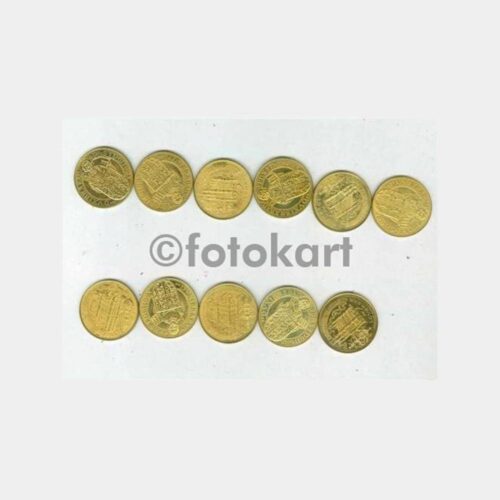 Belçika 25 Lovenaar Jetonlar Lotu - 11 Adet