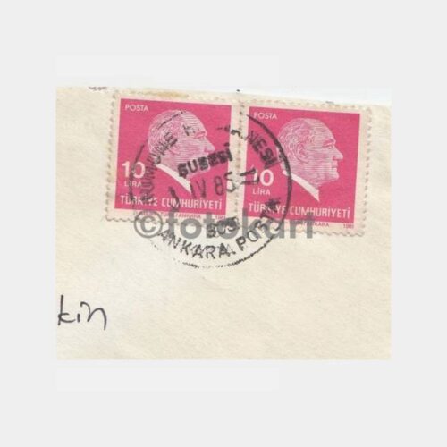 1985 Ankara Numune Hastanesi Damgalı Zarf