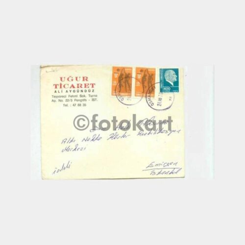 1976 Osmanbey Basket Pulu Posta Damgalı Zarf