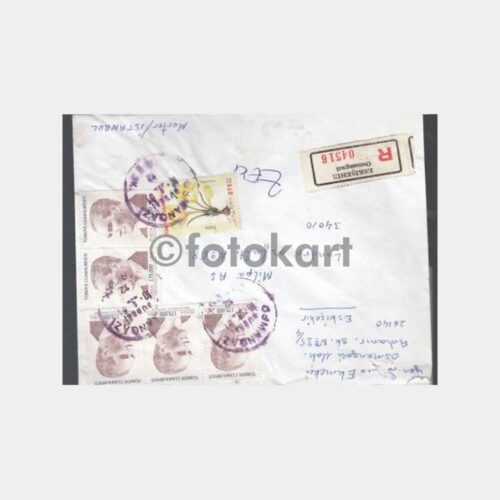 2001 Eskişehir Osmangazi Posta Damgalı Zarf