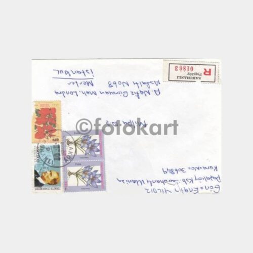 2001 Saruhanlı Paşaköy Posta Damgalı Zarf