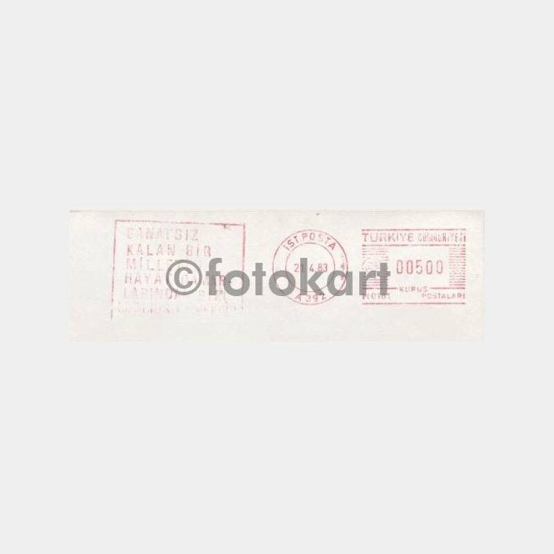 1983 PTT Ata Konulu Flam Damgalı Zarf