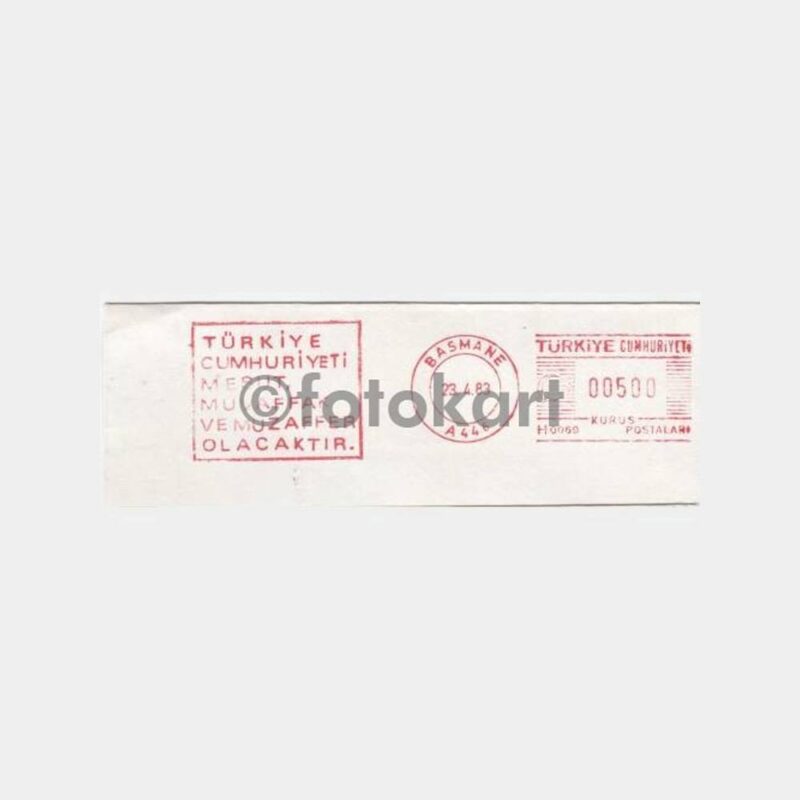 1983 PTT Ata Konulu Flam Damgalı Zarf
