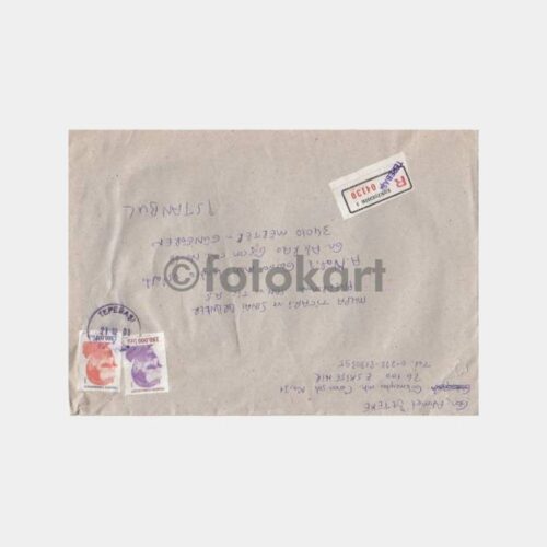 2001 Eskişehir Tepebaşı Posta Damgalı Zarf