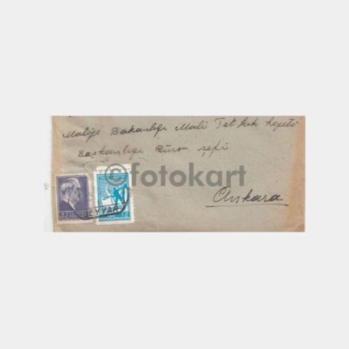 1962 Ankara Adana Ambulant Tren Damgalı Zarf