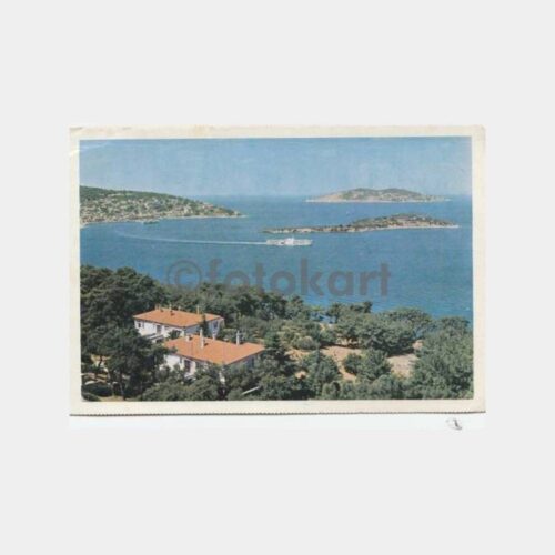 Adalar Vapuru Görünüş Denizcilik Bankası Kartpostal