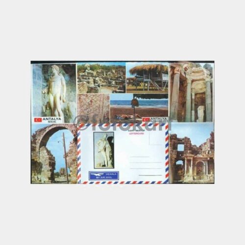 1970 Antalya Side Kart Boş Mektup Kağıdı