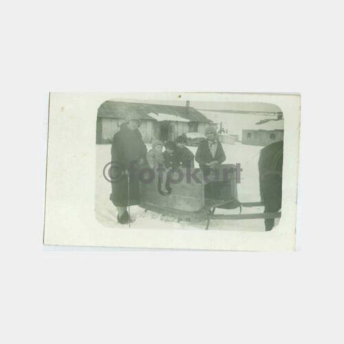 1930 Sarıkamış Atlı Kızak Fotoğraf