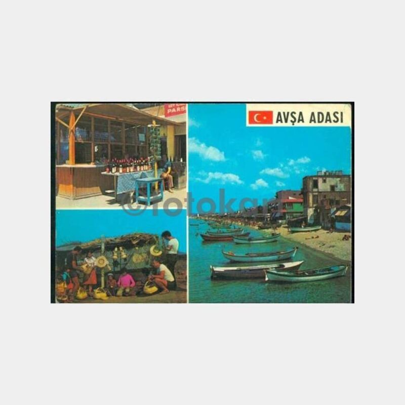 1969 Avşa Adası 3 Görünüş Kartpostal