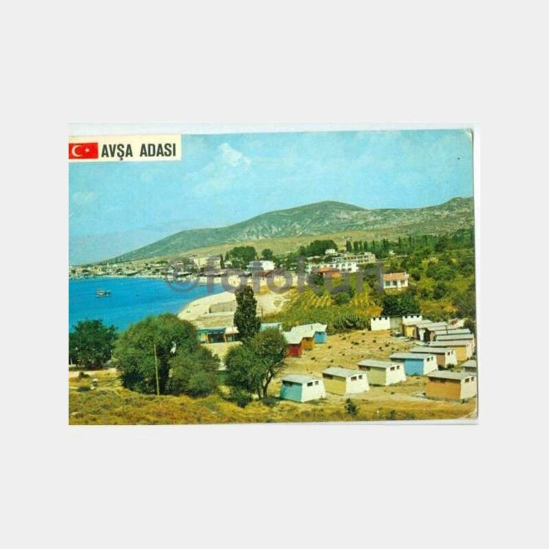 1968 Avşa Adası Genel Görünüş Kartpostal
