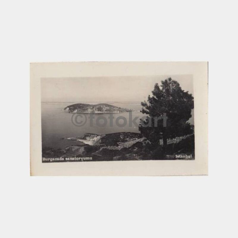 1940 Burgazada Görünüş Kartpostal
