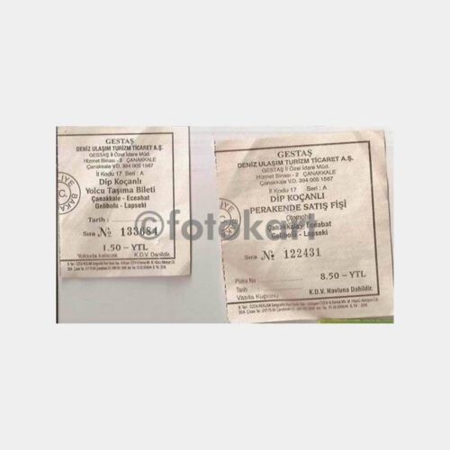 Çanakkale Eceabat Arabalı Vapur Bileti